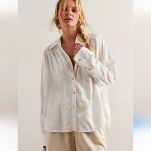 Free People We the‎ Free Sunday Shirt button up blouse NWT